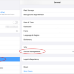 Device Management on your iPad