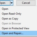 Open and Repair