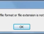 extension is not valid